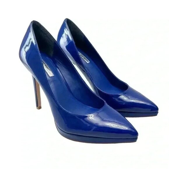 BCGBeneration Pointy Toe Pumps High Heel Platform Stilettos Cobalt Blue Size 7 - Picture 2 of 16